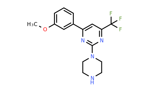 862705-62-2 | 4-(3-Methoxyphenyl)-2-(piperazin-1-yl)-6-(trifluoromethyl)pyrimidine