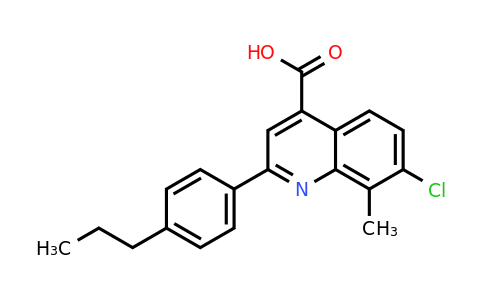 862710-17-6 | 7-Chloro-8-methyl-2-(4-propylphenyl)quinoline-4-carboxylic acid