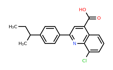 862710-23-4 | 2-(4-(Sec-butyl)phenyl)-8-chloroquinoline-4-carboxylic acid