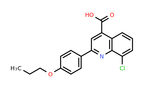 862713-29-9 | 8-Chloro-2-(4-propoxyphenyl)quinoline-4-carboxylic acid