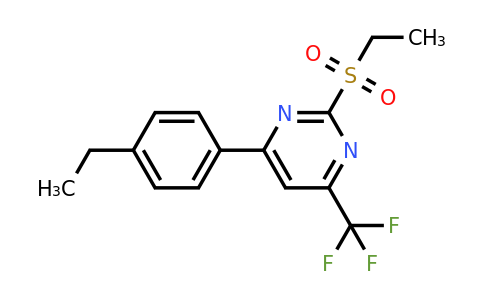 862783-00-4 | 4-(4-Ethylphenyl)-2-(ethylsulfonyl)-6-(trifluoromethyl)pyrimidine