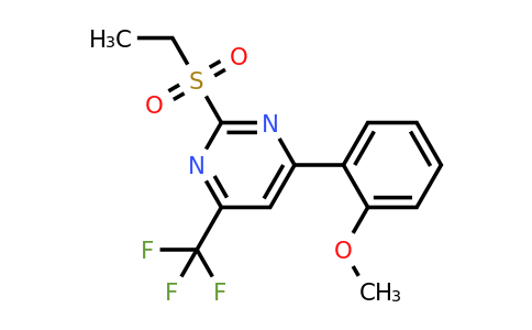 862785-74-8 | 2-(Ethylsulfonyl)-4-(2-methoxyphenyl)-6-(trifluoromethyl)pyrimidine