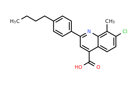 863182-54-1 | 2-(4-Butylphenyl)-7-chloro-8-methylquinoline-4-carboxylic acid