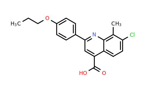 863185-10-8 | 7-Chloro-8-methyl-2-(4-propoxyphenyl)quinoline-4-carboxylic acid