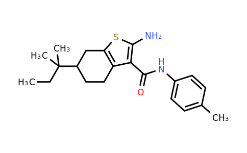 863186-09-8 | 2-Amino-6-(tert-pentyl)-N-(p-tolyl)-4,5,6,7-tetrahydrobenzo[b]thiophene-3-carboxamide
