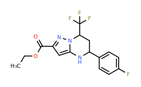 863186-47-4 | Ethyl 5-(4-fluorophenyl)-7-(trifluoromethyl)-4,5,6,7-tetrahydropyrazolo[1,5-a]pyrimidine-2-carboxylate