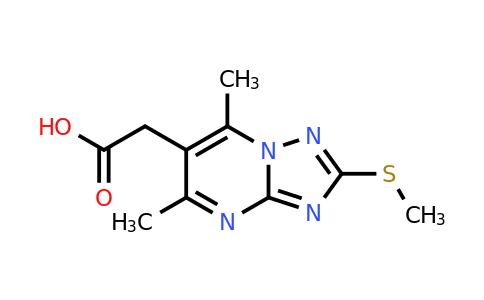 863668-02-4 | 2-[5,7-dimethyl-2-(methylsulfanyl)-[1,2,4]triazolo[1,5-a]pyrimidin-6-yl]acetic acid