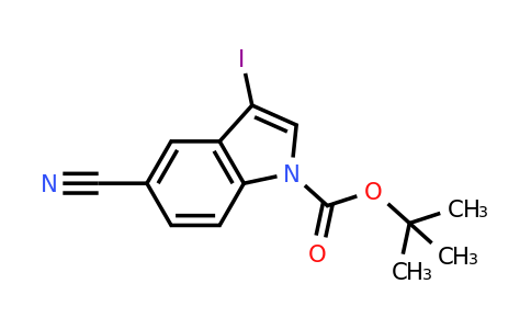 864685-26-7 | tert-Butyl 5-cyano-3-iodo-1H-indole-1-carboxylate