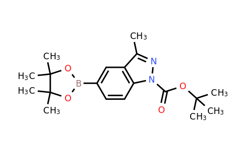 864770-82-1 | tert-Butyl 3-methyl-5-(4,4,5,5-tetramethyl-1,3,2-dioxaborolan-2-yl)-1H-indazole-1-carboxylate
