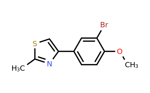 4-(3-Bromo-4-methoxyphenyl)-2-methyl-1,3-thiazole