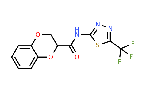 865660-10-2 | n-(5-(Trifluoromethyl)-1,3,4-thiadiazol-2-yl)-2,3-dihydrobenzo[b][1,4]dioxine-2-carboxamide