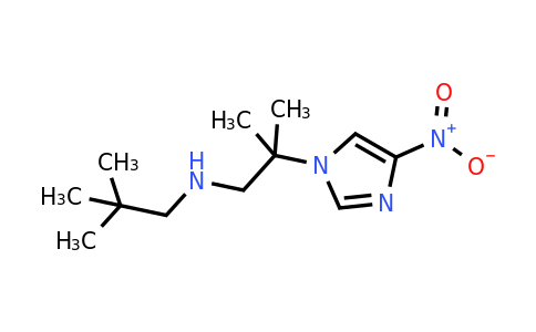865774-15-8 | 2,2-Dimethyl-N-(2-methyl-2-(4-nitro-1H-imidazol-1-yl)propyl)propan-1-amine