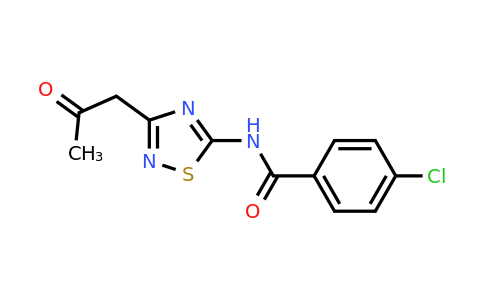 866013-78-7 | 4-Chloro-N-(3-(2-oxopropyl)-1,2,4-thiadiazol-5-yl)benzamide