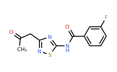 866013-79-8 | 3-Fluoro-N-(3-(2-oxopropyl)-1,2,4-thiadiazol-5-yl)benzamide