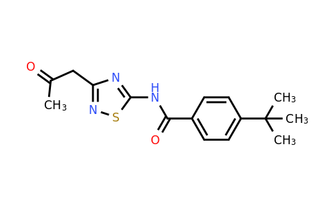 866013-80-1 | 4-(Tert-butyl)-N-(3-(2-oxopropyl)-1,2,4-thiadiazol-5-yl)benzamide
