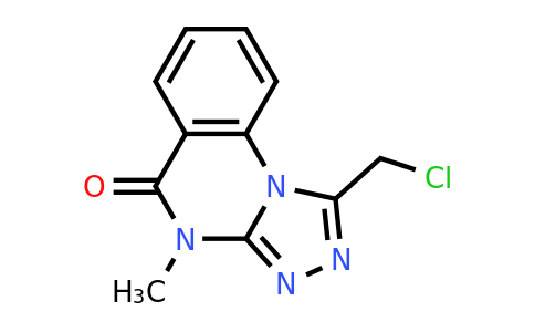 86671-88-7 | 1-(Chloromethyl)-4-methyl-4h,5h-[1,2,4]triazolo[4,3-a]quinazolin-5-one