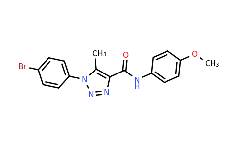 1-(4-Bromophenyl)-N-(4-methoxyphenyl)-5-methyl-1H-1,2,3-triazole-4-carboxamide