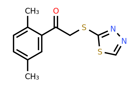 867302-88-3 | 2-((1,3,4-Thiadiazol-2-yl)thio)-1-(2,5-dimethylphenyl)ethan-1-one