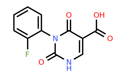 868143-08-2 | 3-(2-Fluorophenyl)-2,4-dioxo-1,2,3,4-tetrahydropyrimidine-5-carboxylic acid