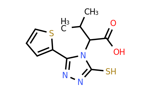 869472-72-0 | 3-Methyl-2-[3-sulfanyl-5-(thiophen-2-yl)-4h-1,2,4-triazol-4-yl]butanoic acid