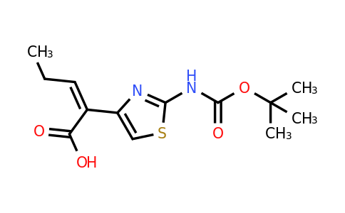 86978-24-7 | (Z)-2-(2-((tert-Butoxycarbonyl)amino)thiazol-4-yl)pent-2-enoic acid