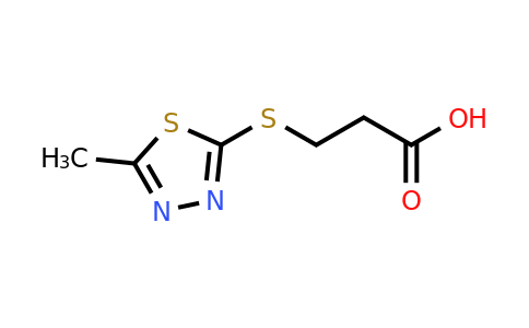 869943-40-8 | 3-((5-Methyl-1,3,4-thiadiazol-2-yl)thio)propanoic acid