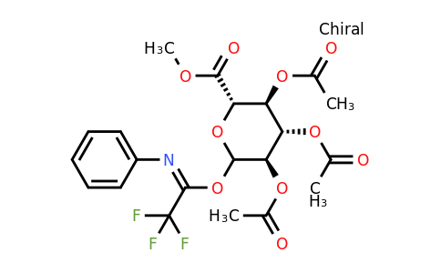 methyl (2S,3S,4S,5R)-3,4,5-triacetyloxy-6-[N-phenyl-C-(trifluoromethyl)carbonimidoyl]oxyoxane-2-carboxylate