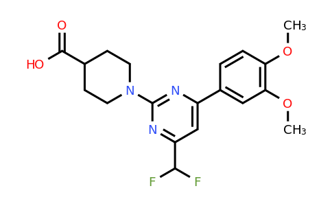 870260-43-8 | 1-(4-(Difluoromethyl)-6-(3,4-dimethoxyphenyl)pyrimidin-2-yl)piperidine-4-carboxylic acid