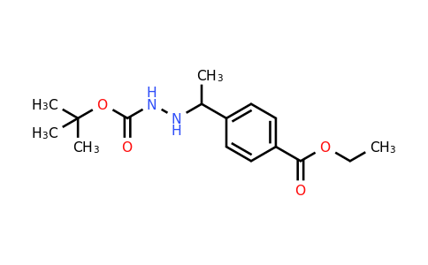 tert-Butyl 2-(1-(4-(ethoxycarbonyl)phenyl)ethyl)hydrazinecarboxylate