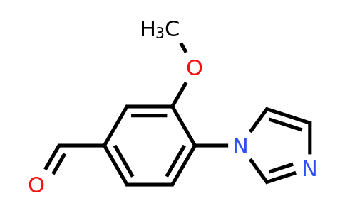 870837-70-0 | 4-(1H-Imidazol-1-yl)-3-methoxybenzaldehyde