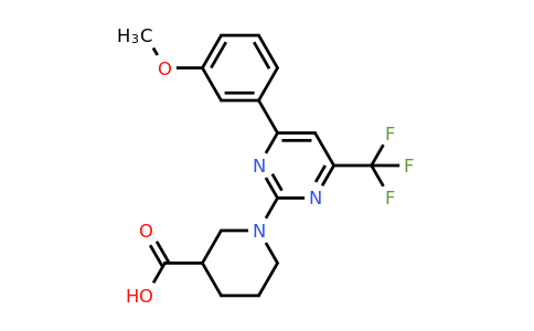 870980-07-7 | 1-[4-(3-methoxyphenyl)-6-(trifluoromethyl)pyrimidin-2-yl]piperidine-3-carboxylic acid