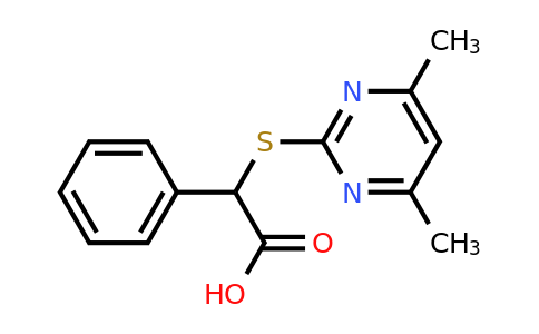 87125-95-9 | 2-((4,6-Dimethylpyrimidin-2-yl)thio)-2-phenylacetic acid