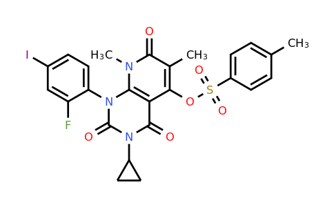871700-32-2 | 3-Cyclopropyl-1-(2-fluoro-4-iodophenyl)-6,8-dimethyl-2,4,7-trioxo-1,2,3,4,7,8-hexahydropyrido[2,3-d]pyrimidin-5-yl 4-methylbenzenesulfonate