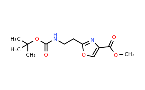 871726-03-3 | Methyl 2-(2-((tert-butoxycarbonyl)amino)ethyl)oxazole-4-carboxylate