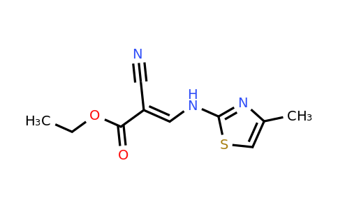 Ethyl (2E)-2-cyano-3-[(4-methyl-1,3-thiazol-2-yl)amino]prop-2-enoate