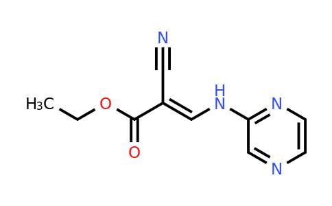 Ethyl (2e)-2-cyano-3-[(pyrazin-2-yl)amino]prop-2-enoate