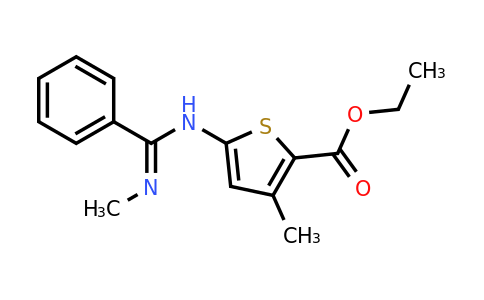 872102-24-4 | Ethyl 3-methyl-5-(n'-methylbenzeneimidamido)thiophene-2-carboxylate