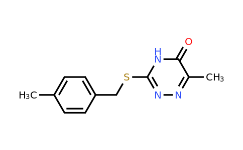 872629-58-8 | 6-Methyl-3-[(4-methylbenzyl)thio]-1,2,4-triazin-5(2H)-one