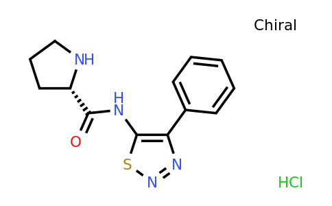 873581-19-2 | (S)-N-(4-phenyl-1,2,3-thiadiazol-5-yl)pyrrolidine-2-carboxamide hydrochloride
