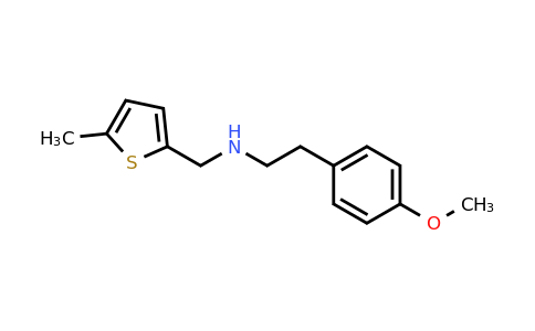 874123-63-4 | 2-(4-Methoxyphenyl)-N-((5-methylthiophen-2-yl)methyl)ethan-1-amine