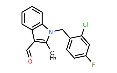874590-96-2 | 1-(2-Chloro-4-fluorobenzyl)-2-methyl-1H-indole-3-carbaldehyde