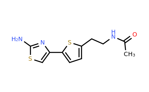 874623-13-9 | n-(2-(5-(2-Aminothiazol-4-yl)thiophen-2-yl)ethyl)acetamide