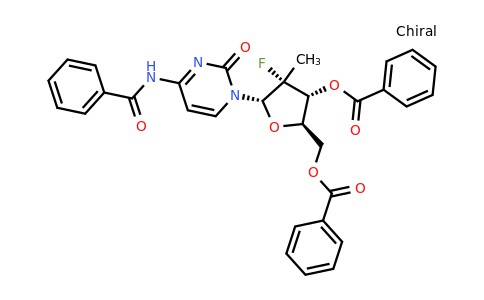 (2R,3R,4R,5S)-5-(4-benzamido-2-oxopyrimidin-1(2H)-yl)-2-((benzoyloxy)methyl)-4-fluoro-4-methyltetrahydrofuran-3-yl benzoate