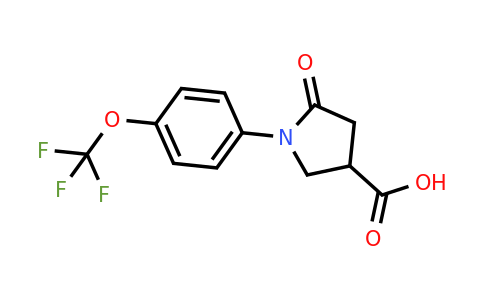 5-Oxo-1-[4-(trifluoromethoxy)phenyl]pyrrolidine-3-carboxylic acid