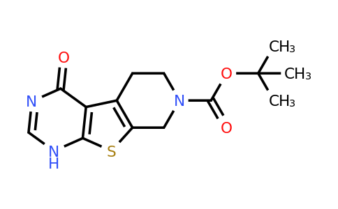 874801-60-2 | tert-Butyl 4-oxo-1,5,6,8-tetrahydropyrido[4',3':4,5]thieno[2,3-d]pyrimidine-7(4H)-carboxylate