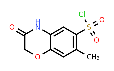 874840-33-2 | 7-Methyl-3-oxo-3,4-dihydro-2H-benzo[b][1,4]oxazine-6-sulfonyl chloride