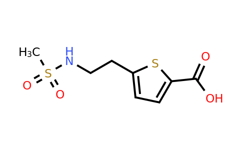 875157-42-9 | 5-(2-Methanesulfonamidoethyl)thiophene-2-carboxylic acid