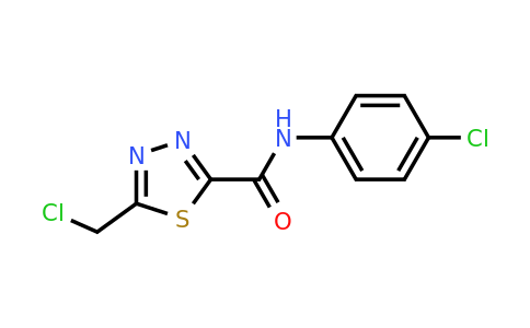 875159-92-5 | 5-(Chloromethyl)-n-(4-chlorophenyl)-1,3,4-thiadiazole-2-carboxamide