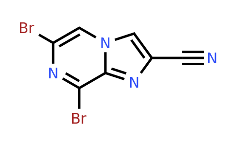 6,8-dibromoimidazo[1,2-a]pyrazine-2-carbonitrile