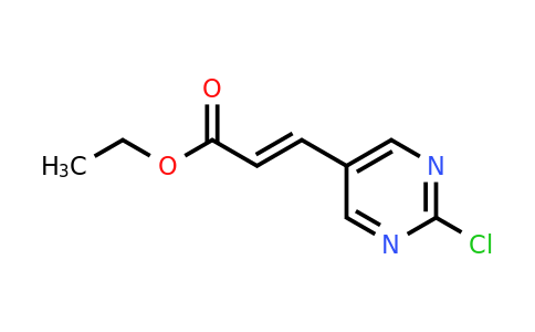 876160-57-5 | Ethyl (E)-3-(2-chloropyrimidin-5-yl)acrylate